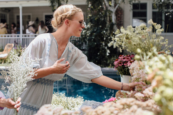 Flower market baby shower for Paige of Midland Shop