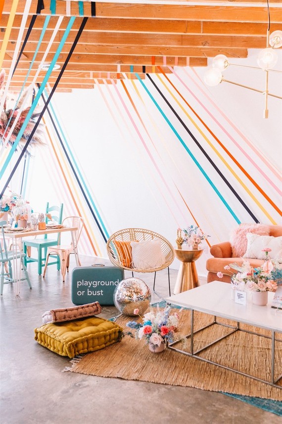Colorful modern kids party Inspiration