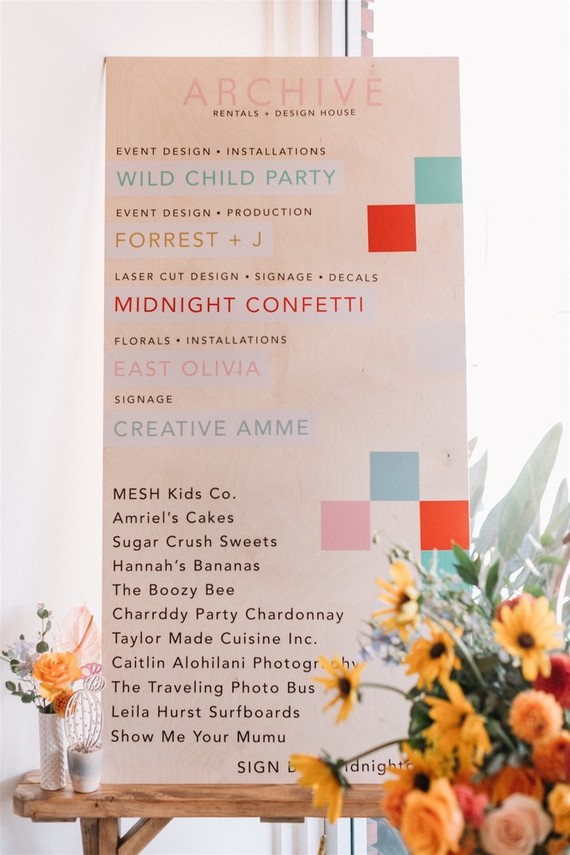 Colorful modern kids party