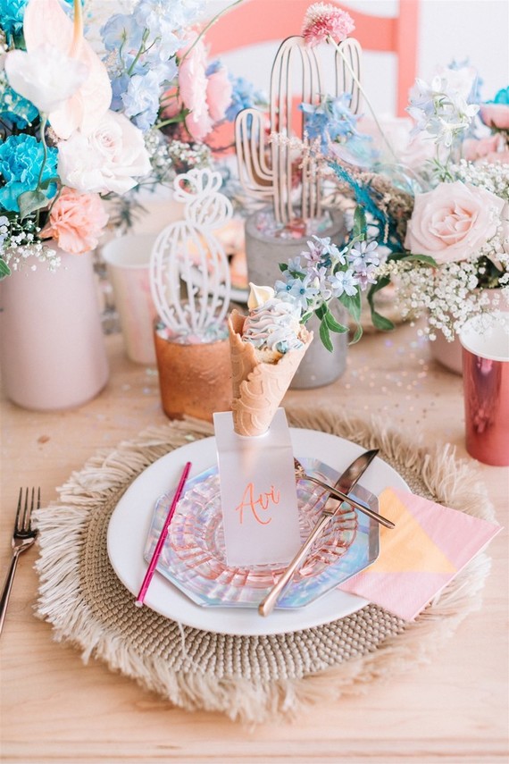 Colorful modern kids party Inspiration