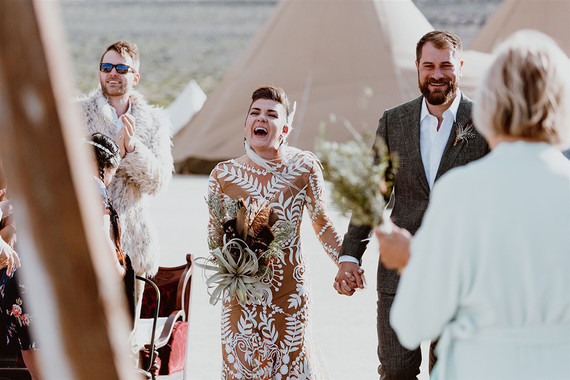 A unique adventurous glamping wedding at Black Rock