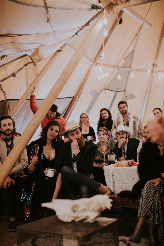 A unique adventurous glamping wedding at Black Rock