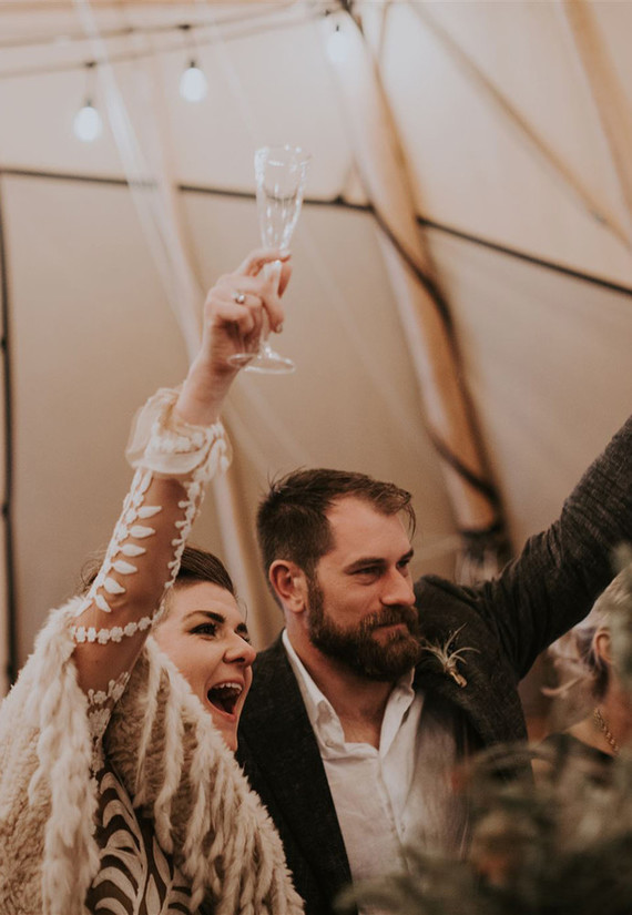 A unique adventurous glamping wedding at Black Rock