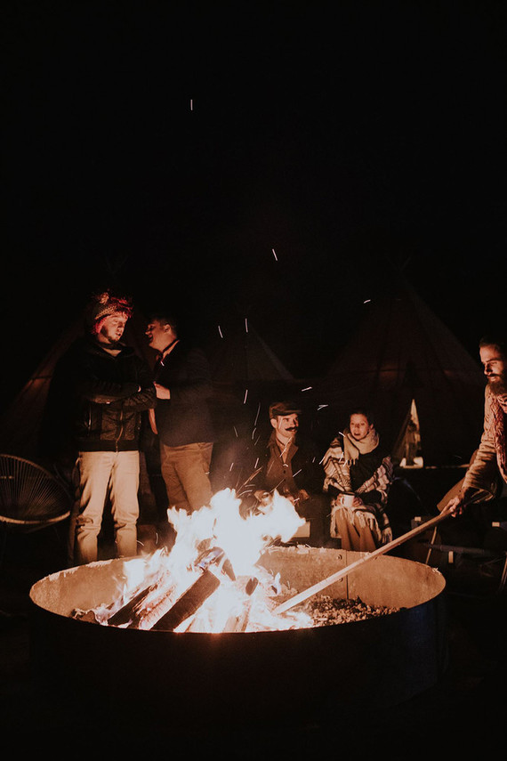 A unique adventurous glamping wedding at Black Rock