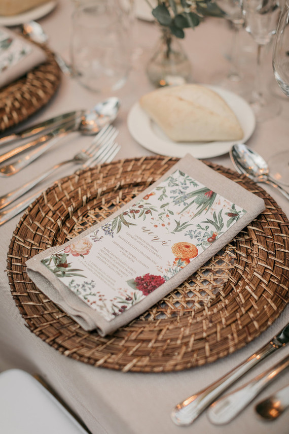 Spanish inspired place setting