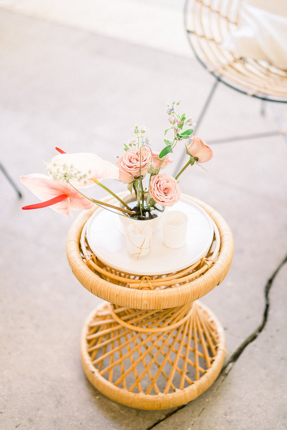 Pink centerpiece