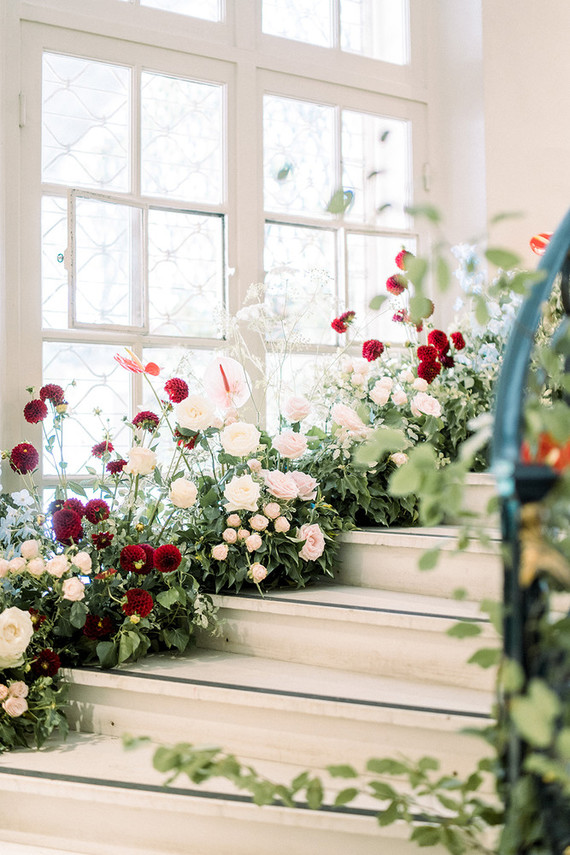 Floral staircase