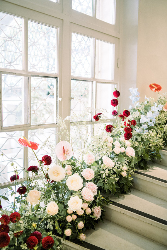 Floral staircase