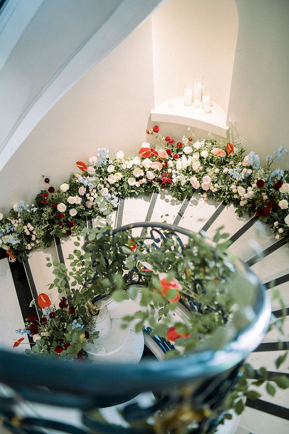 Floral staircase