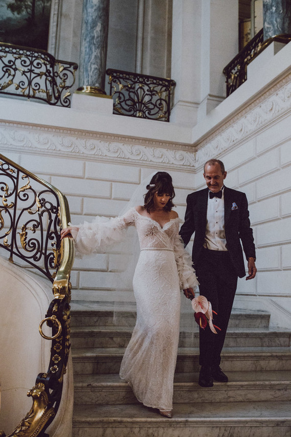 Elegant Paris destination wedding at a historic venue