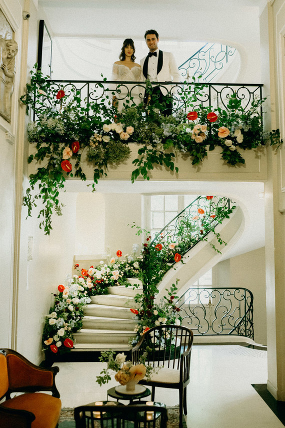 Elegant Paris destination wedding at a historic venue