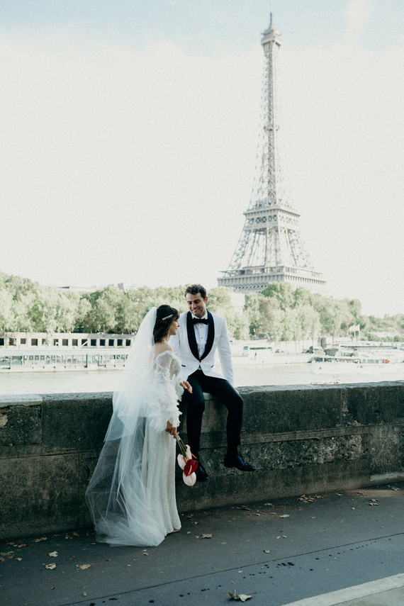 Elegant Paris destination wedding at a historic venue