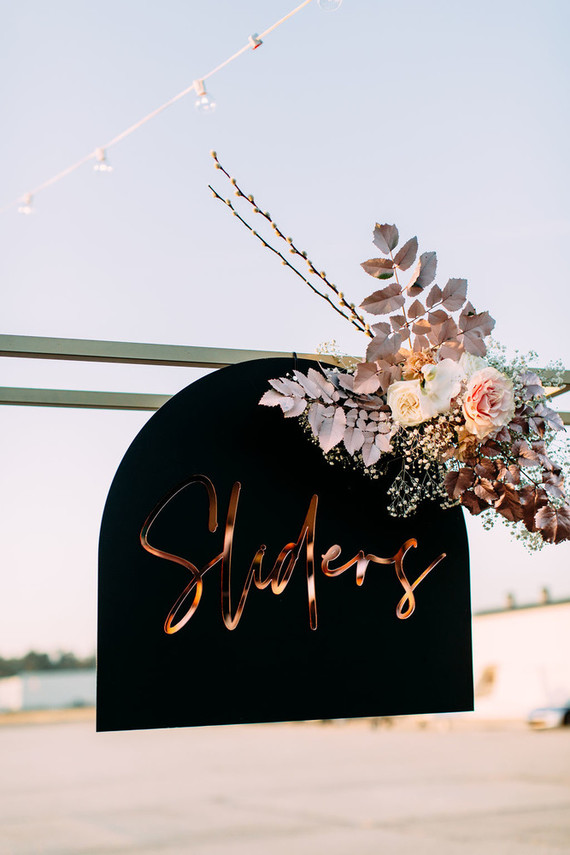 Acrylic wedding menus