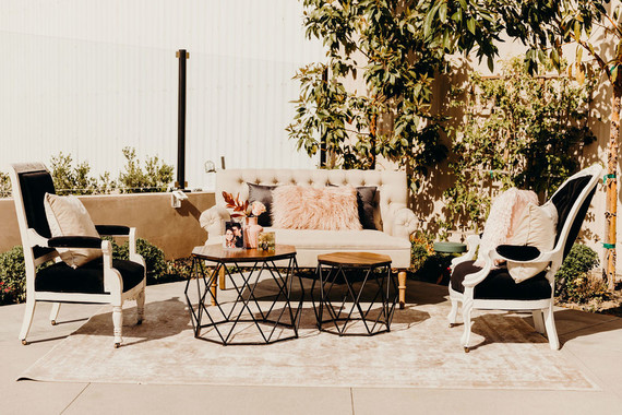 Luxe modern wedding decor