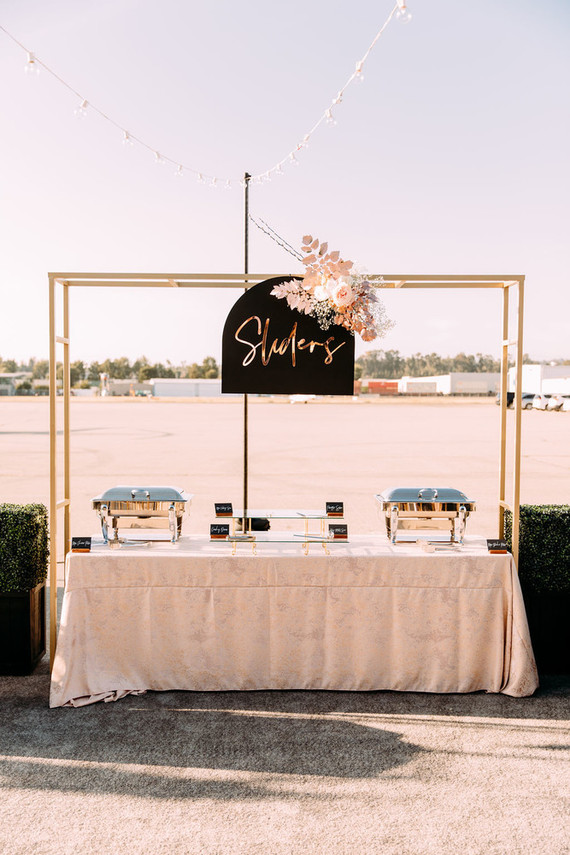 Luxe modern wedding decor