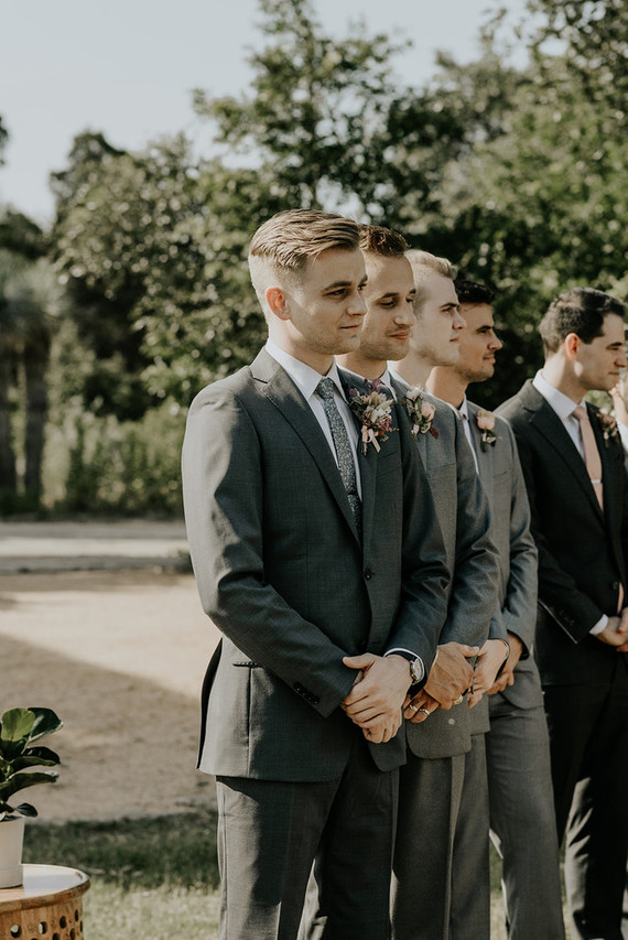 Gray grooms fashion