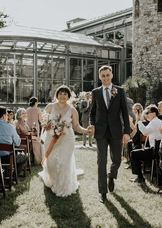 Romantic Austin greenhouse wedding