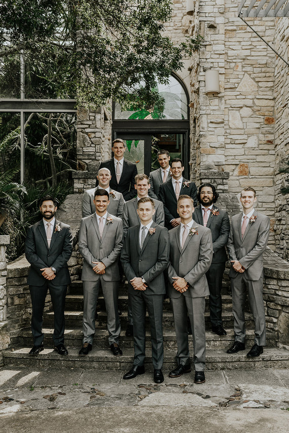 Gray groomsmen suits