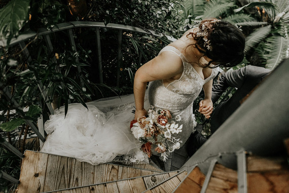 Romantic Austin greenhouse wedding