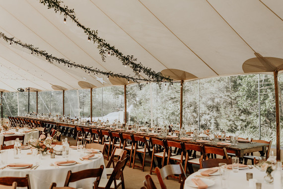 Romantic wedding tent