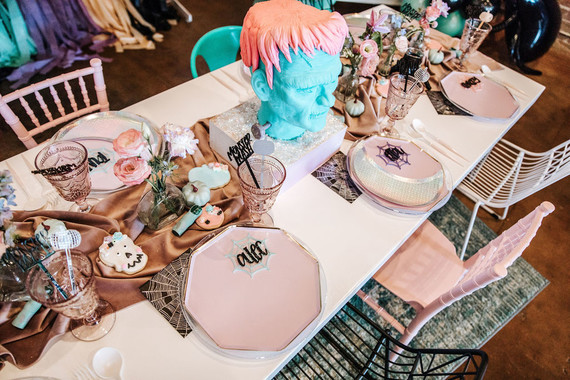 Pastel Halloween decor