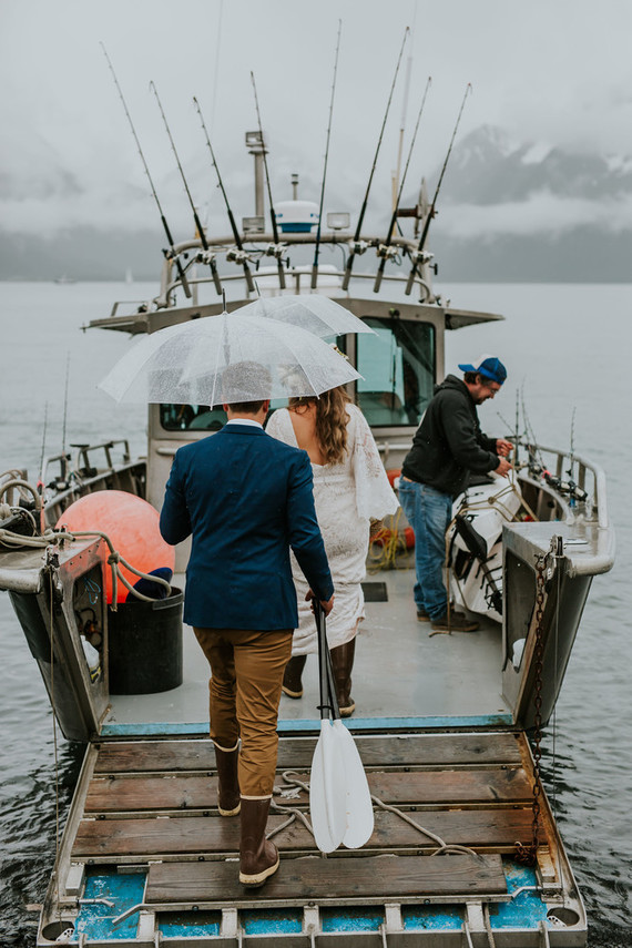 Rainy day Alaska wedding for The Bus & Us