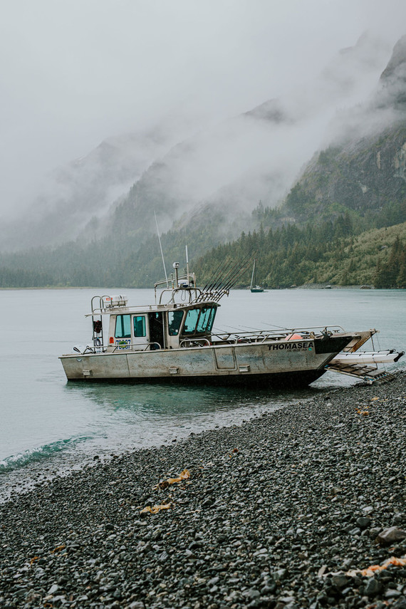 Rainy day Alaska wedding for The Bus & Us Inspiration