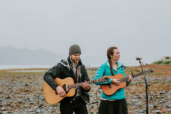 Rainy day Alaska wedding for The Bus & Us Inspiration