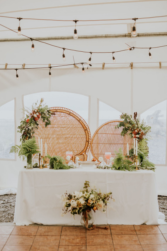 DIY sweetheart table