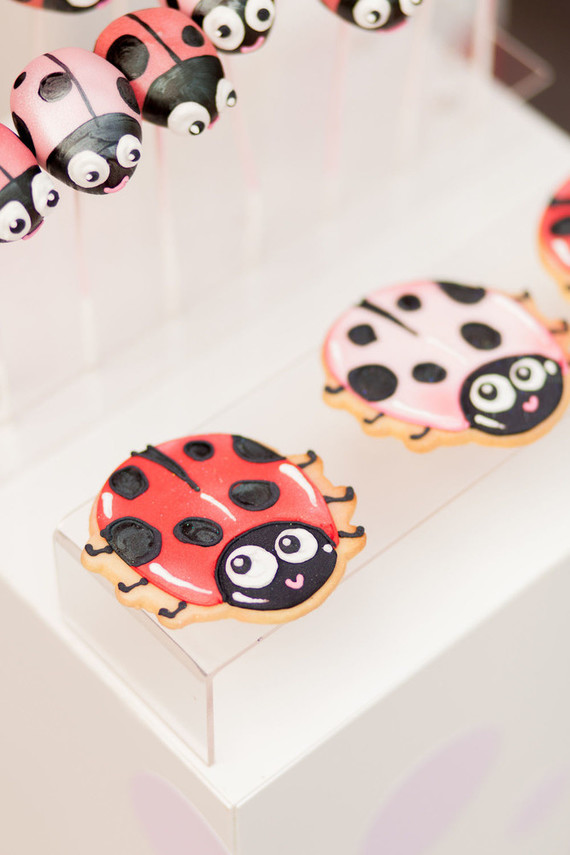Ladybug sugar cookies