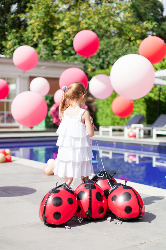 Ladybug themed girls 1st birthday Inspiration