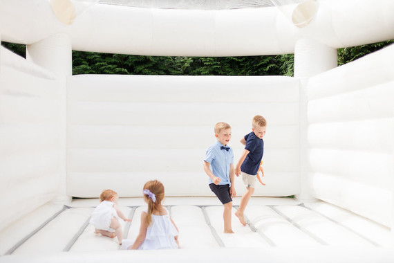 White bounce house