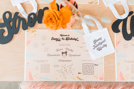 Strong women inspired girl’s birthday party