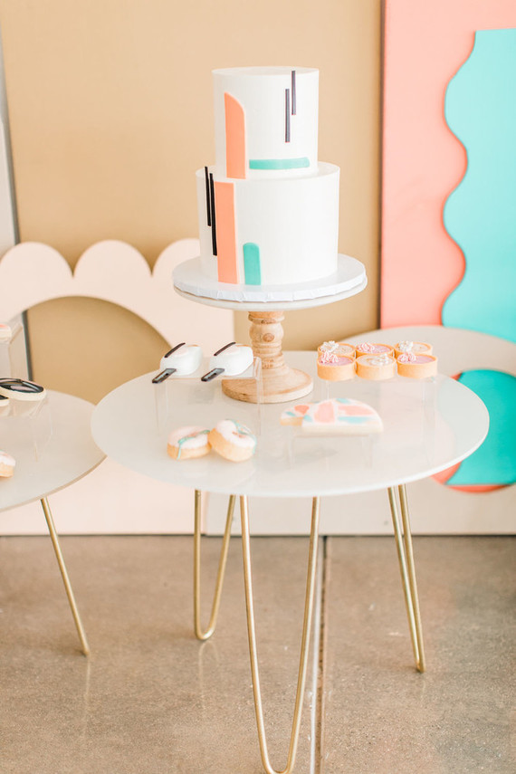 Modern birthday cake