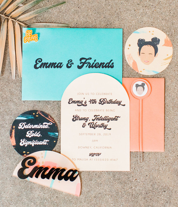 Girls birthday party invites