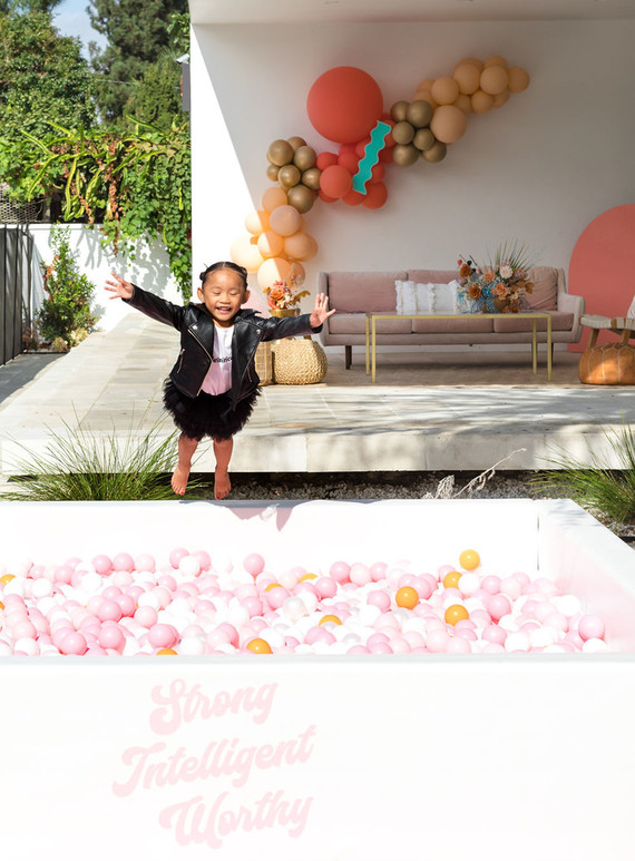 Strong women inspired girlâ€™s birthday party Inspiration