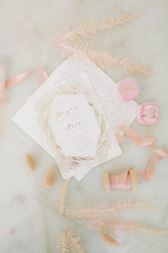 Blush bridal fashion