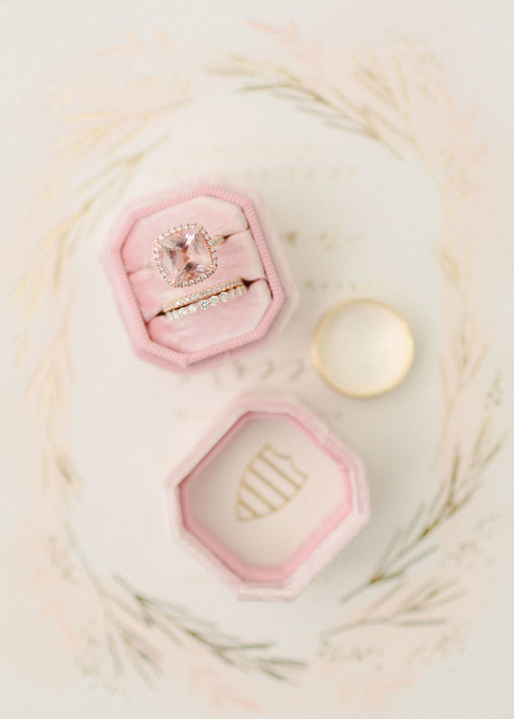 Blush wedding ring