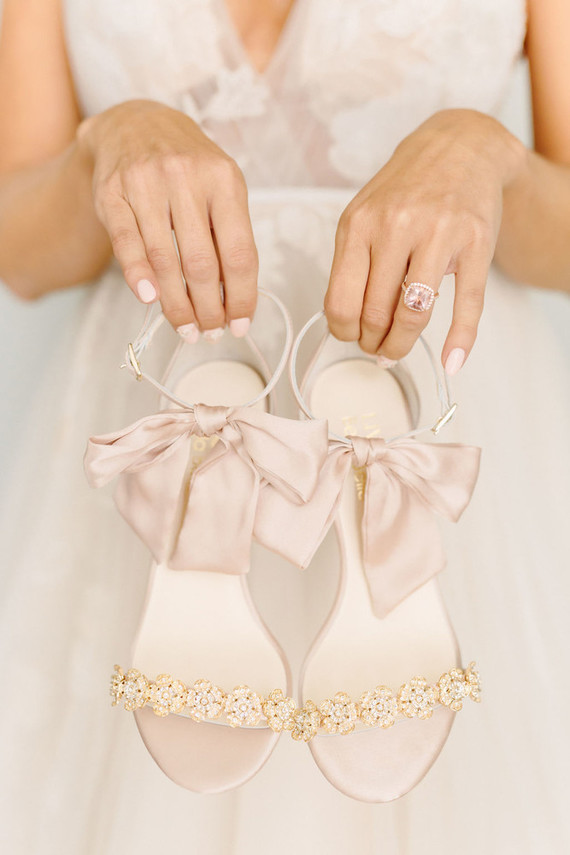 Blush bridal fashion
