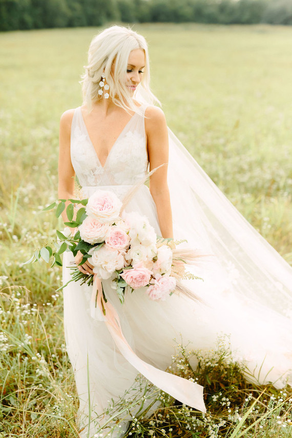 McKenna Bleu’s blush + white North Carolina wedding
