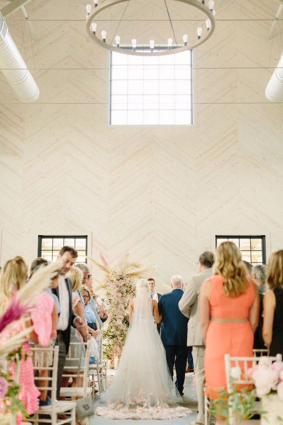 McKenna Bleuâ€™s blush + white North Carolina wedding