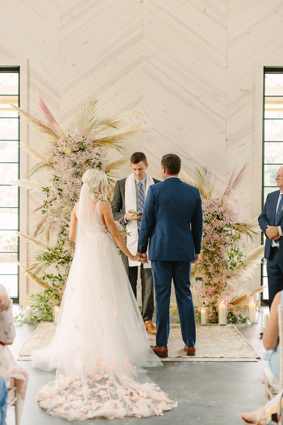 McKenna Bleuâ€™s blush + white North Carolina wedding