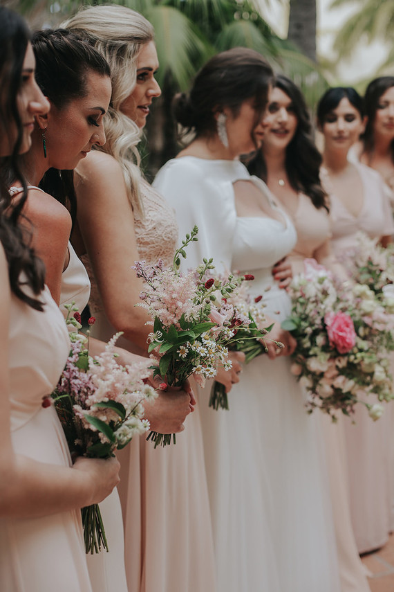 Blush bridesmaid dresses