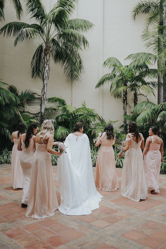 Cape wedding dress