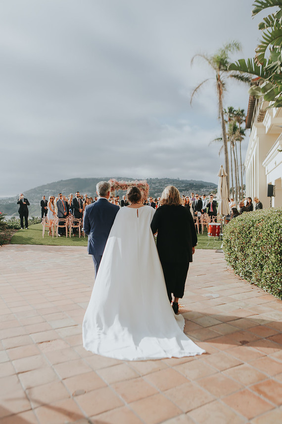 Cape wedding dress