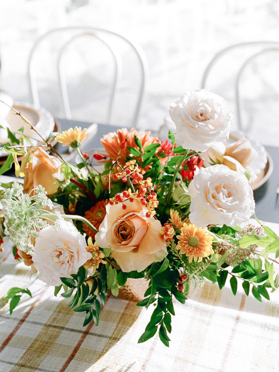 Fall floral centerpiece