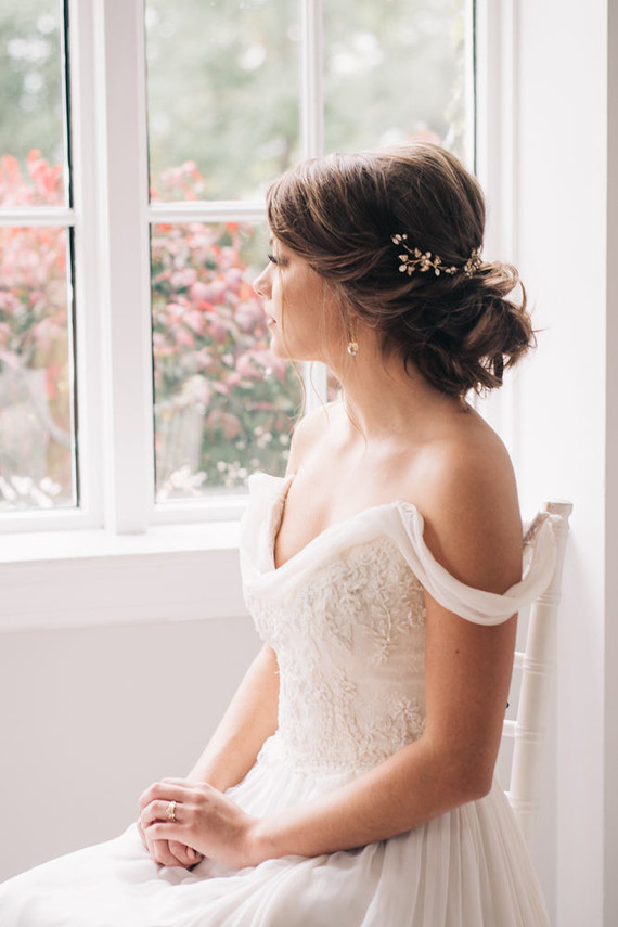 Soft bridal hairstyle