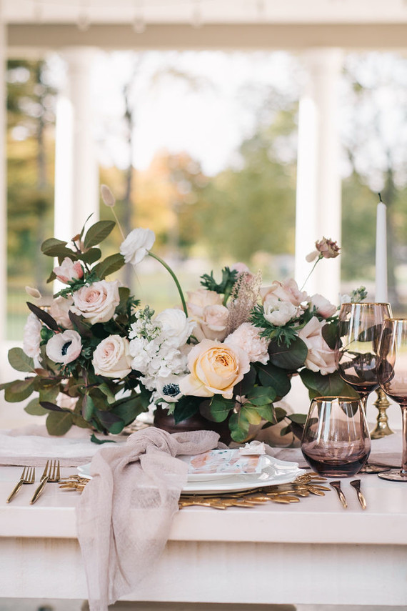 Soft fall floral arrangements