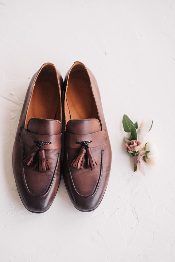Fall groom's shoes