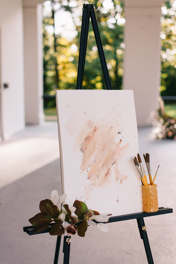 Soft, romantic watercolor inspired fall wedding ideas